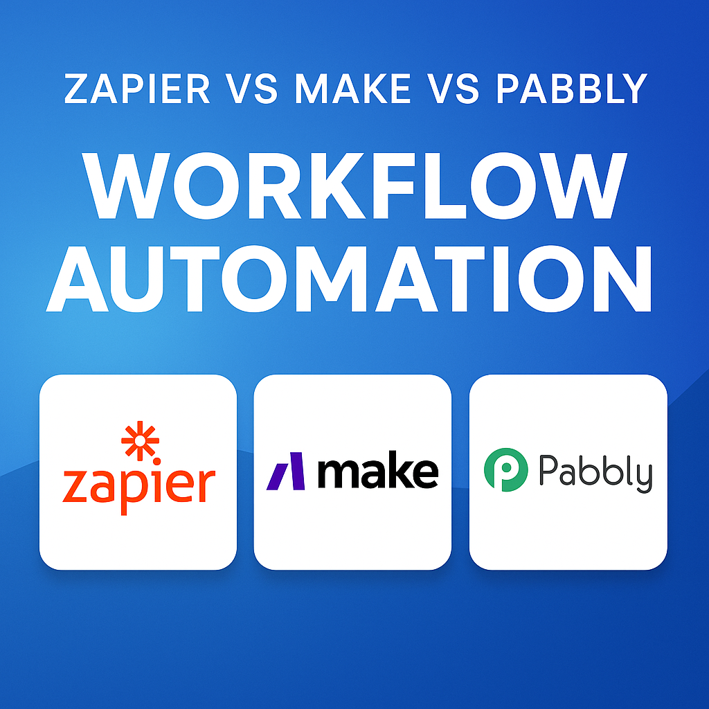 You are currently viewing Zapier vs Make vs Pabbly: Best Workflow Automation Tool in 2025?