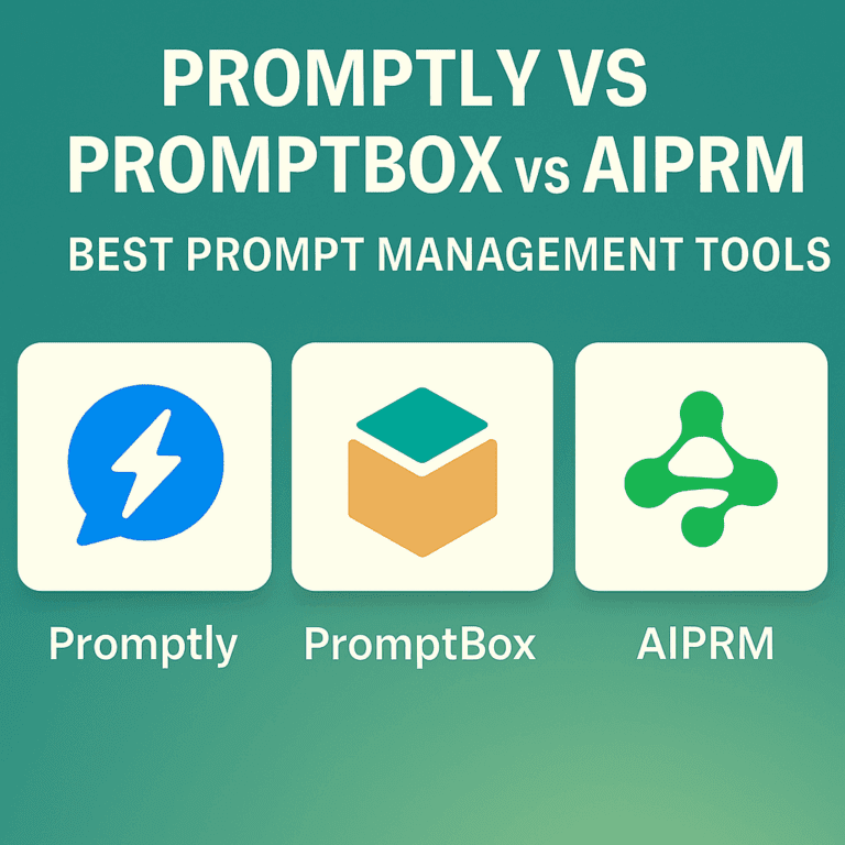Read more about the article Promptly vs PromptBox vs AIPRM: Best Prompt Management Tools in 2025