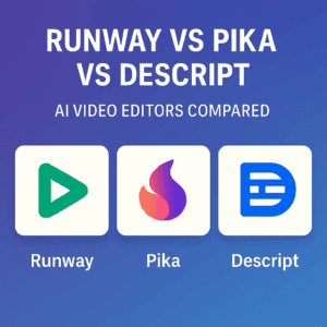 Read more about the article Runway vs Pika vs Descript: AI Video Editors Compared (2025)