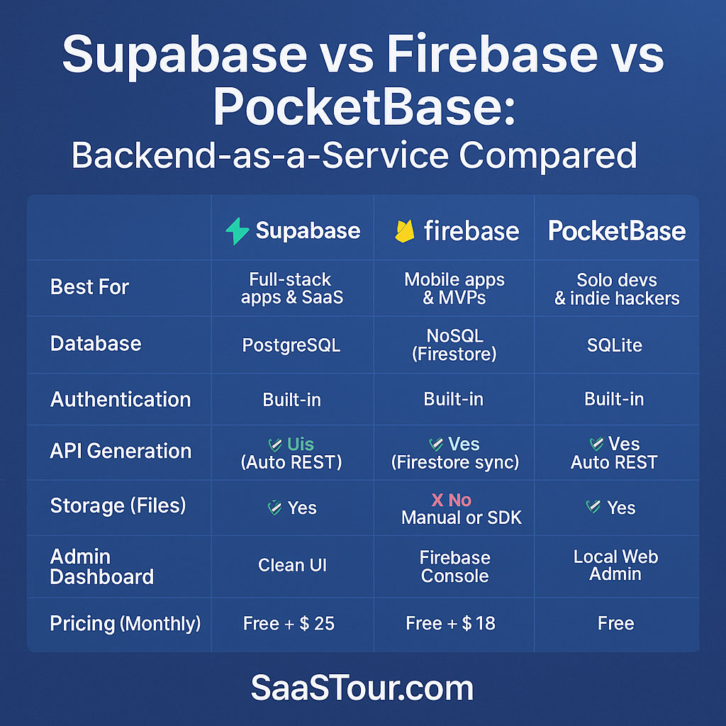 You are currently viewing Supabase vs Firebase vs PocketBase: Backend-as-a-Service Compared (2025)