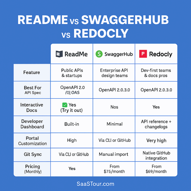 Read more about the article ReadMe vs SwaggerHub vs Redocly: Developer Docs Tools Reviewed (2025)