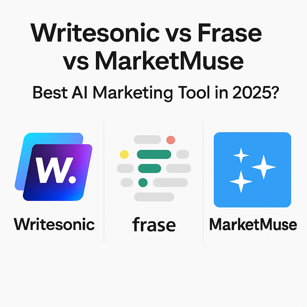 Read more about the article Writesonic vs Frase vs MarketMuse: Best AI Marketing Tool in 2025?