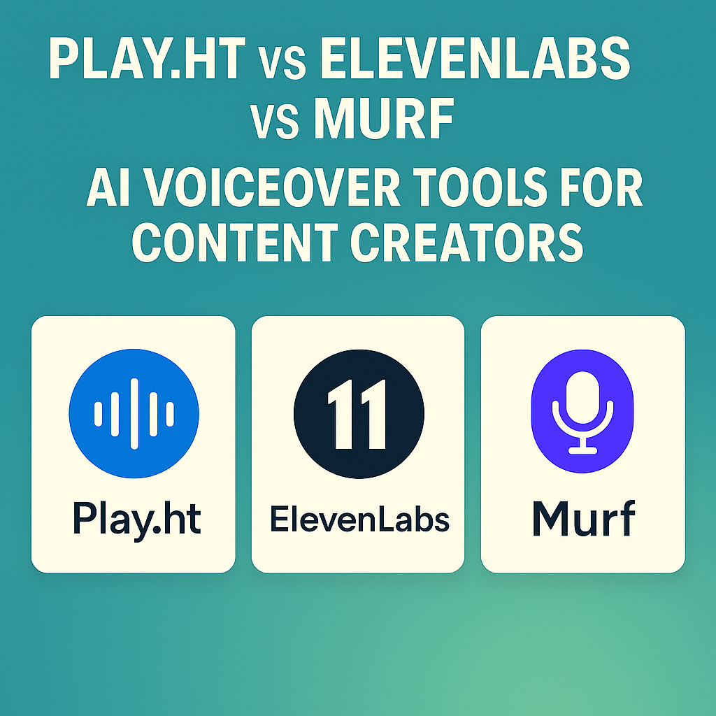 You are currently viewing PlayHT vs ElevenLabs vs Murf: Best AI Voiceover Tools for Content Creators (2025)