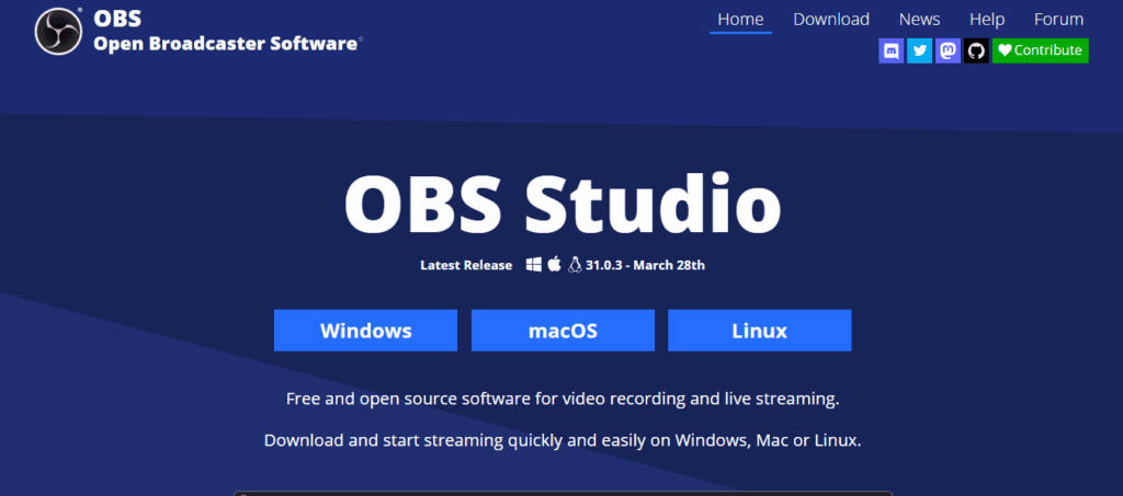 OBS studio