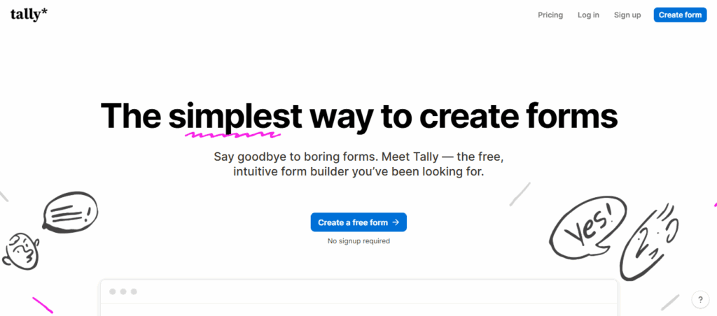 Tally Forms