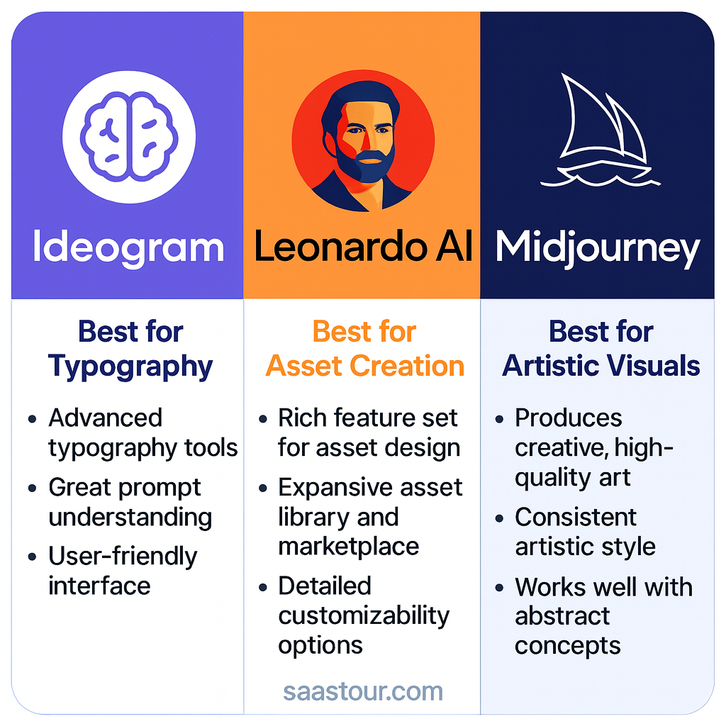 Ideogram vs Leonardo AI vs Midjourney: Best AI Image Generator in 2025?