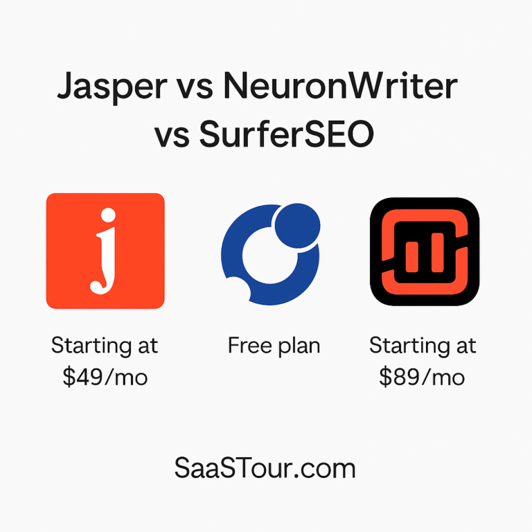 Read more about the article Jasper vs NeuronWriter vs SurferSEO (2025) — Which Tool Fits Your Workflow?