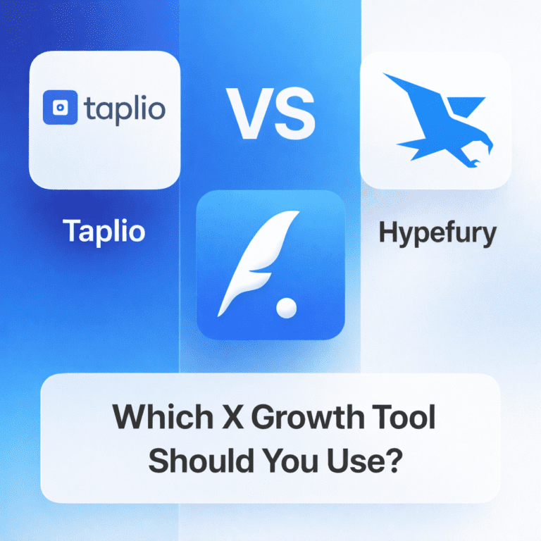 Read more about the article Taplio vs Typefully vs Hypefury (2025) — Which Twitter/X Growth Tool Should You Use?