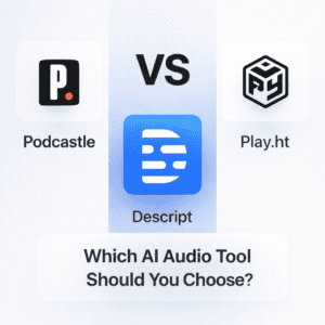 Read more about the article Podcastle vs Descript vs Play.ht — Which Audio/Podcast AI Tool Should You Use?
