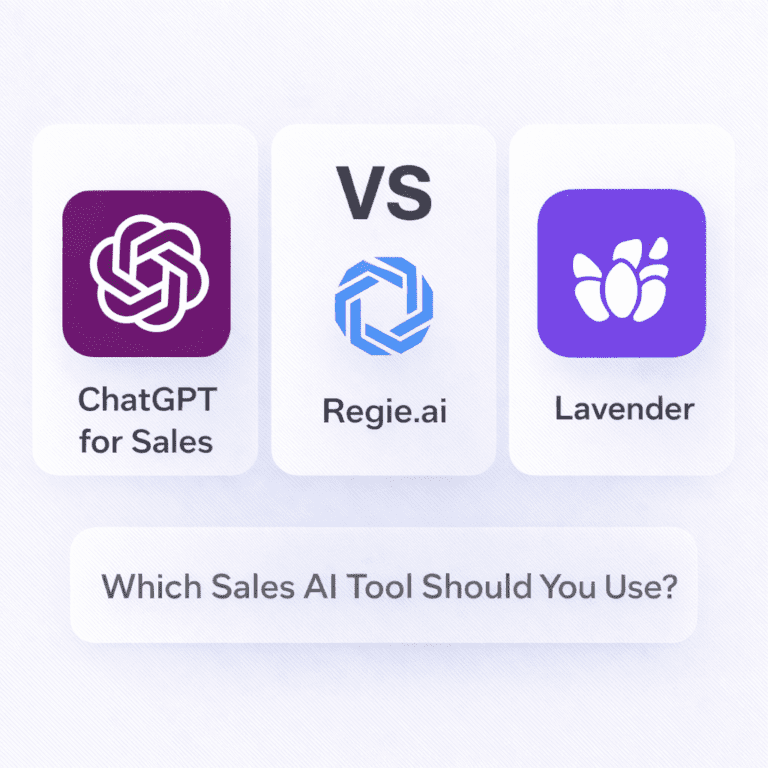 Read more about the article ChatGPT for Sales vs Regie.ai vs Lavender — Which Sales AI Tool Should You Use?
