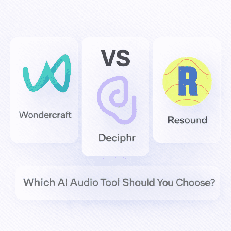 Read more about the article Wondercraft vs Ad Auris vs Resound — Which AI Voice & Podcast Tool Should You Choose?