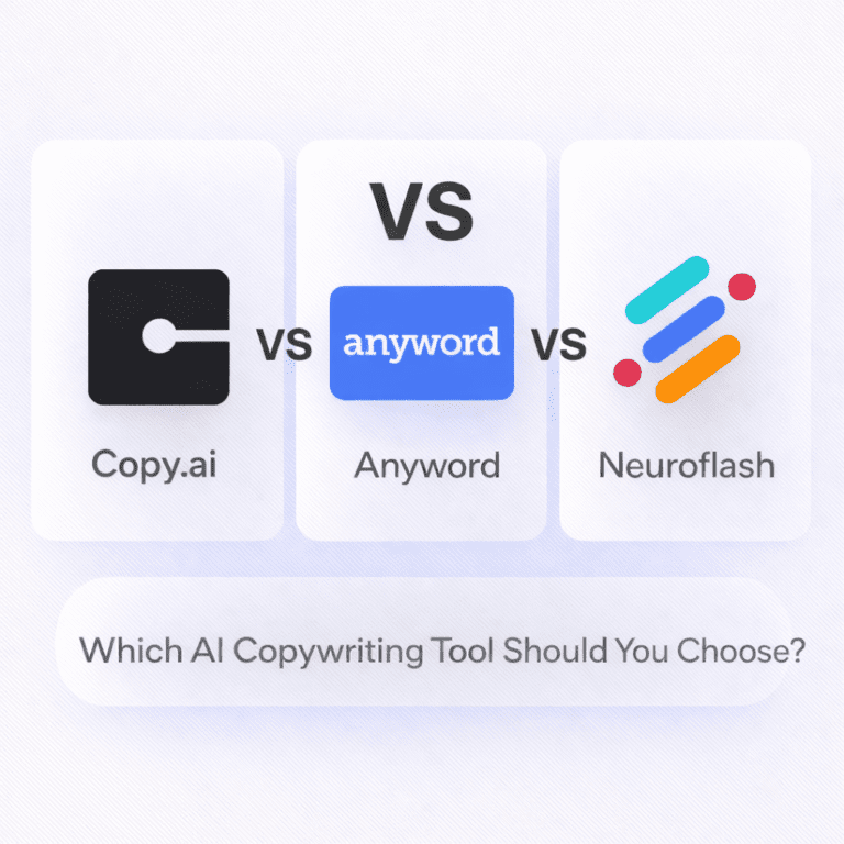 Read more about the article Copy.ai vs Anyword vs Neuroflash — Which AI Copywriting Tool Should You Choose?