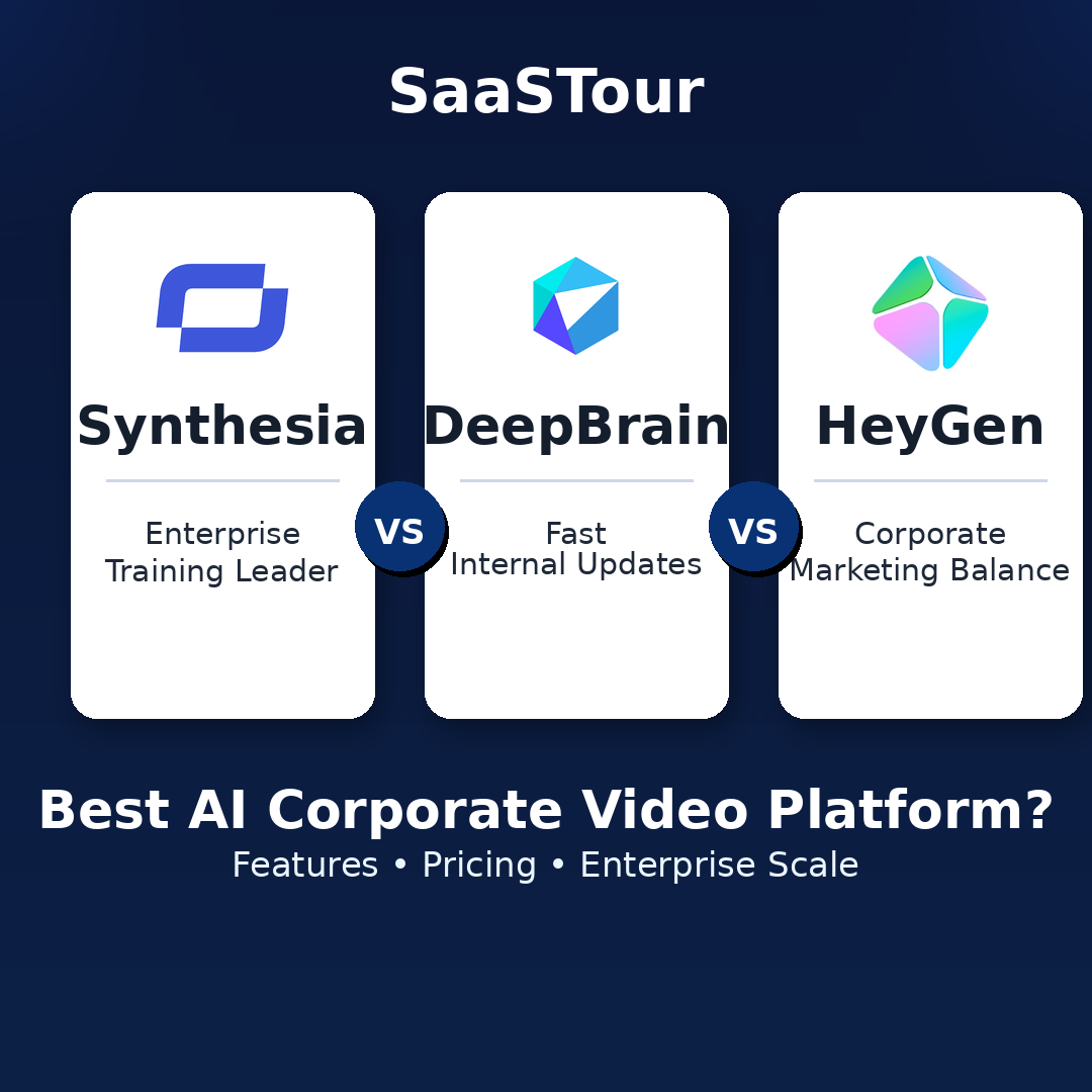 You are currently viewing Synthesia vs DeepBrain vs HeyGen — Which AI Corporate Video Platform Should You Choose?